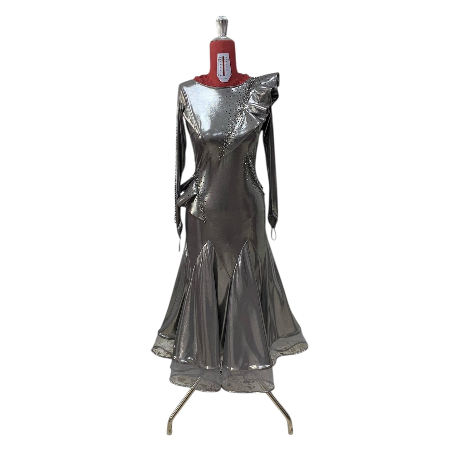 abito-danza-standard-argento-metallizzato-volant-strass