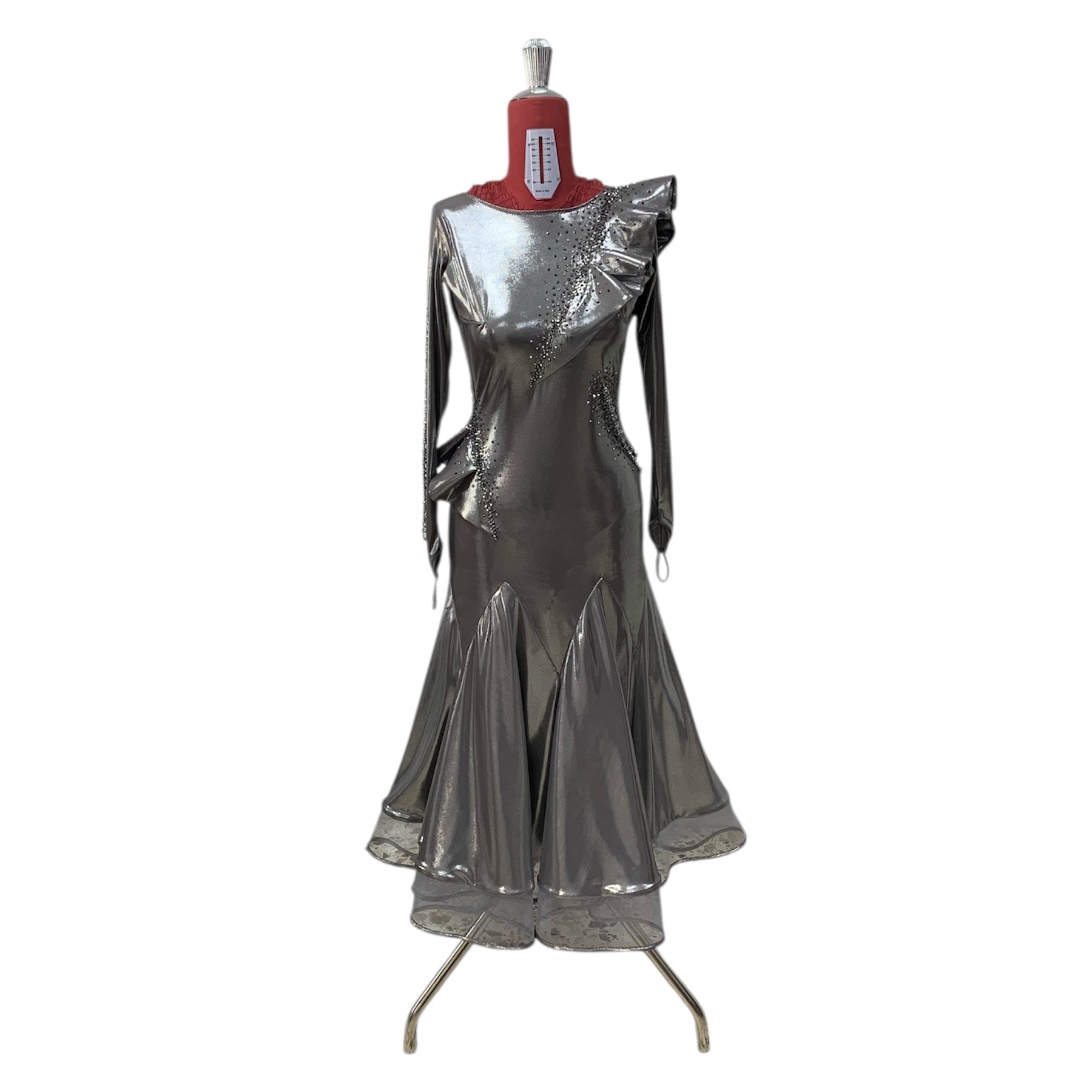 abito-danza-standard-argento-metallizzato-volant-strass