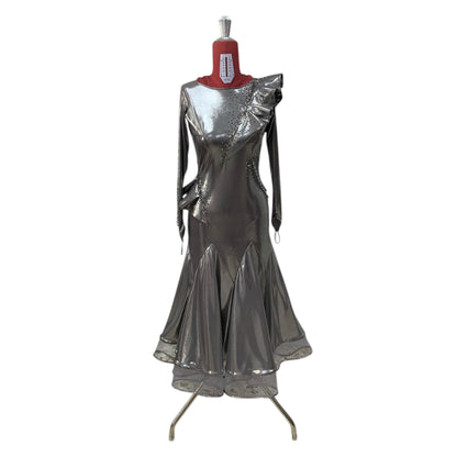 abito-danza-standard-argento-metallizzato-volant-strass
