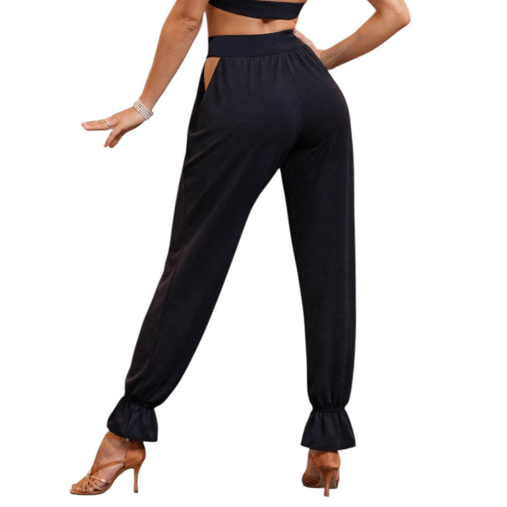 Pantaloni Sensual: Eleganza Cut-Out e Stile Seducente per la Danza