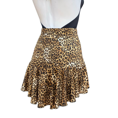 Gonna-corta-animalier-leopardata-balze-danza