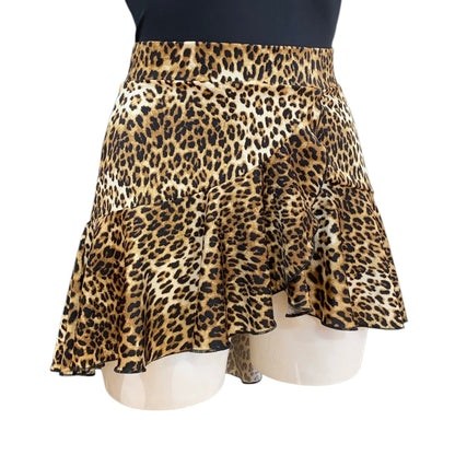 Gonna-corta-animalier-leopardata-balze-danza