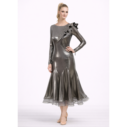 abito-professionale-ballo-liscio-silver-effetto-lucido