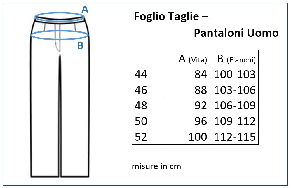 Pantaloni Uomo Classic
