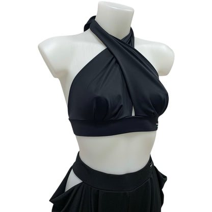 Top Danze Latine Incanto - Tessuto Italiano, Design Incrociato, Comfort Stretch